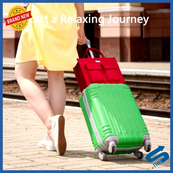 Heavy-Duty Canvas Tote Bag Adjustable Crossbody Shoulder Handbag 9 Pockets - Picture 3 of 7